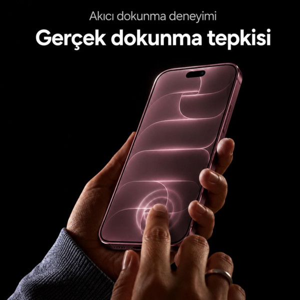 Engo Apple iPhone 18 Pro Max Uyumlu A3717 Nano Parlak Ekran Koruyucu 9H Kırılmaz Esnek Cam Şeffaf