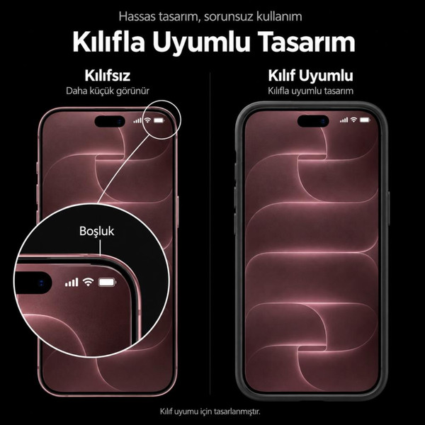 Engo Apple iPhone 18 Pro Max Uyumlu A3717 Nano Parlak Ekran Koruyucu 9H Kırılmaz Esnek Cam Şeffaf