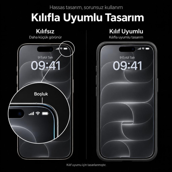 Engo Apple iPhone 18 Pro İle Uyumlu Ekran Koruyucu A3714 Nano Parlak 9H Kırılmaz Esnek Cam Çizilmeye Dayanıklı Şeffaf