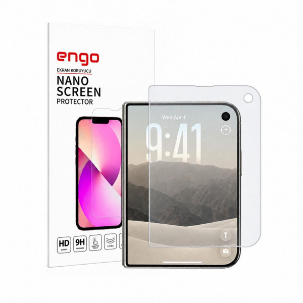 Engo Apple iPhone Duo İle Uyumlu Dış Mat Ekran Koruyucu 5.4