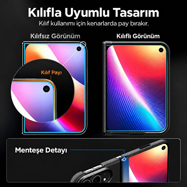 Engo Apple iPhone Duo İle Uyumlu Dış Mat Ekran Koruyucu 5.4