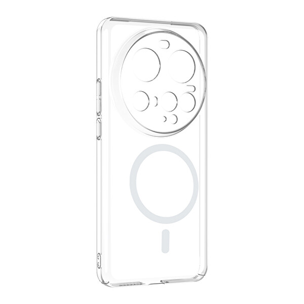 Başkenttekno Xiaomi 15 Ultra Uyumlu Kamera Korumalı MagSafe Şarj Özellikli Şeffaf Sararmaz London Sert Plastik Kapak