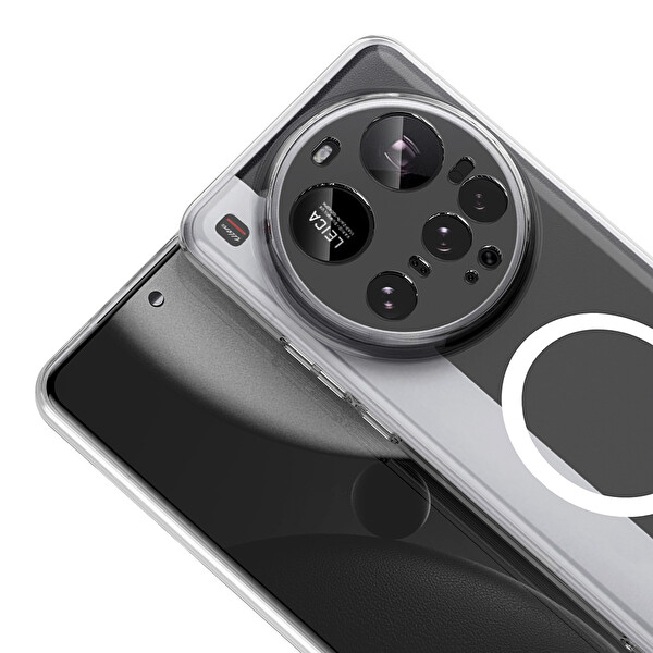 Başkenttekno Xiaomi 15 Ultra Uyumlu Kamera Korumalı MagSafe Şarj Özellikli Şeffaf Sararmaz London Sert Plastik Kapak