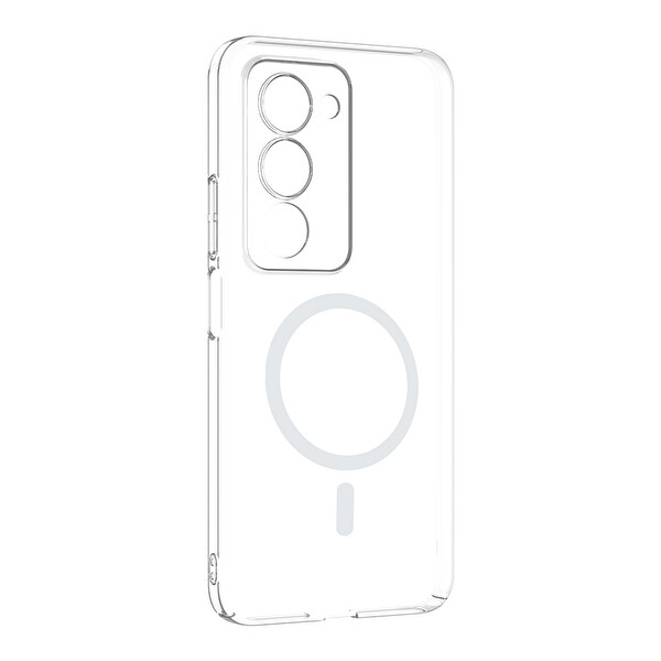 Başkenttekno Xiaomi Redmi 15 Uyumlu Kamera Korumalı MagSafe Şarj Özellikli Şeffaf Sararmaz London Sert Plastik Kapak