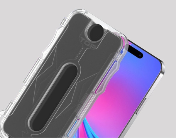 Başkenttekno iPhone 18 Pro Premium Kolay Uygulama Aparatlı Uyumlu Hayalet Cam Ekran Koruyucu