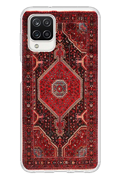 Le Balvo Samsung Galaxy A12 Uyumlu Anadolu Halısı Baskılı Silikon Kılıf