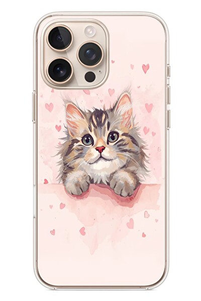 Le Balvo iPhone 16 Pro Max Uyumlu Benim Kedim Baskılı Silikon Kılıf