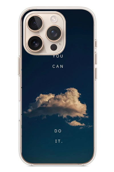 Le Balvo iPhone 16 Pro Uyumlu You Can Do İt Baskılı Silikon Kılıf