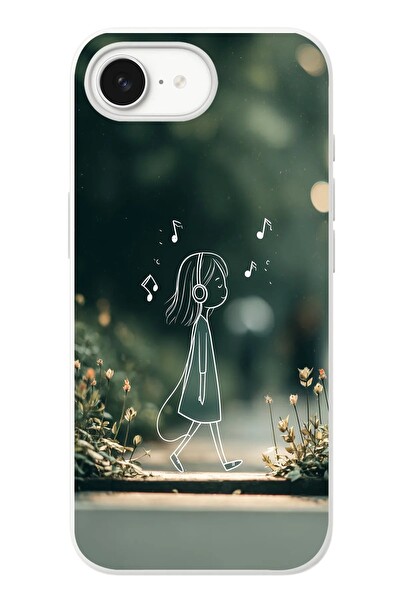 Le Balvo iPhone 16e Uyumlu Neon Kız Çocugu Baskılı Silikon Kılıf