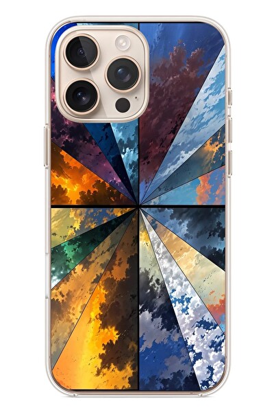 Le Balvo iPhone 16 Pro Max Uyumlu Mevsim Geçişleri Baskılı Silikon Kılıf