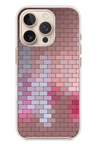 Le Balvo iPhone 16 Pro Uyumlu Renkli Duvar Baskılı Silikon Kılıf