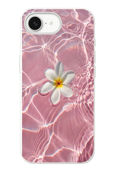Le Balvo iPhone 16e Uyumlu Dalgalı Papatya Baskılı Silikon Kılıf