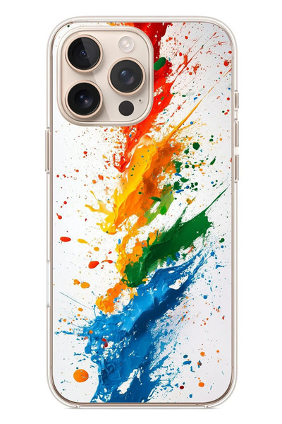 Le Balvo iPhone 16 Pro Max Uyumlu Renk Skalası Baskılı Silikon Kılıf