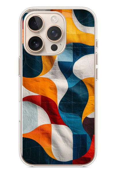 Le Balvo iPhone 16 Pro Uyumlu Modern Desenler Baskılı Silikon Kılıf