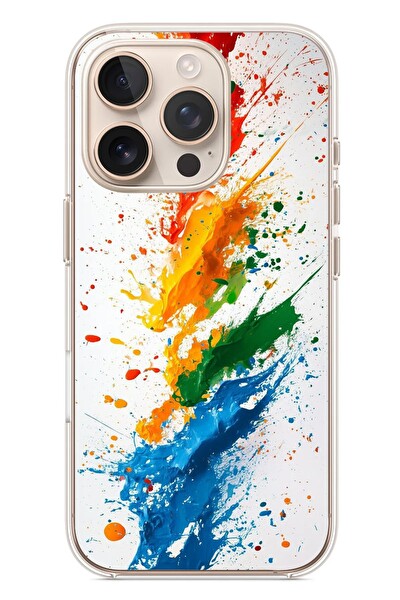 Le Balvo iPhone 16 Pro Uyumlu Renk Skalası Baskılı Silikon Kılıf