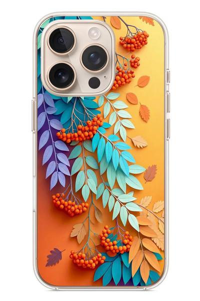 Le Balvo iPhone 16 Pro Uyumlu Pastoral Çicekler Baskılı Silikon Kılıf