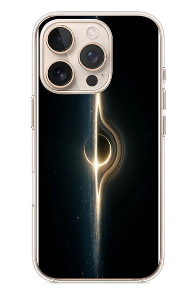 Le Balvo iPhone 16 Pro Uyumlu Galaksi Uzay Baskılı Silikon Kılıf