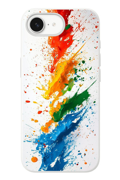 Le Balvo iPhone 16e Uyumlu Renk Skalası Baskılı Silikon Kılıf