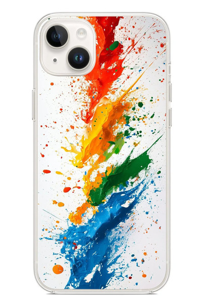 Le Balvo iPhone 14 Plus Uyumlu Renk Skalası Baskılı Silikon Kılıf