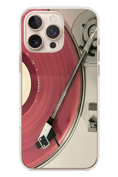 Le Balvo iPhone 16 Pro Max Uyumlu Pembe Plak Baskılı Silikon Kılıf