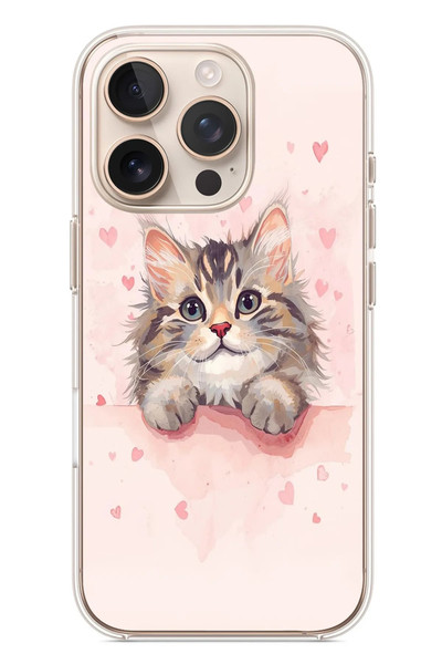 Le Balvo iPhone 16 Pro Uyumlu Benim Kedim Baskılı Silikon Kılıf