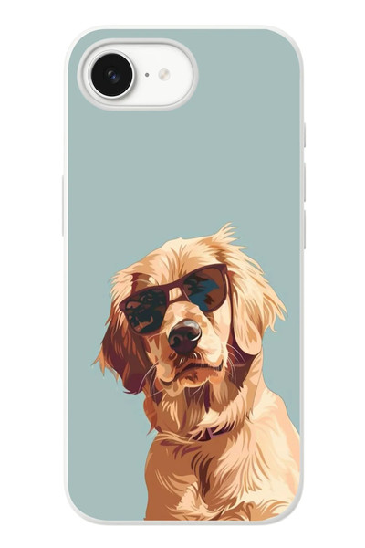 Le Balvo iPhone 16e Uyumlu Karizmatik Köpek Baskılı Silikon Kılıf