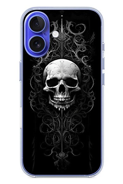 Le Balvo iPhone 16 Uyumlu Kuru Kafa Baskılı Silikon Kılıf
