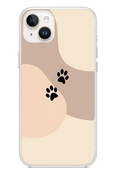 Le Balvo iPhone 14 Plus Uyumlu İki Pati Baskılı Silikon Kılıf