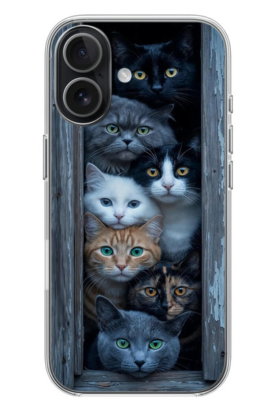 Le Balvo iPhone 17 Uyumlu Yavru Kediler Baskılı Silikon Kılıf