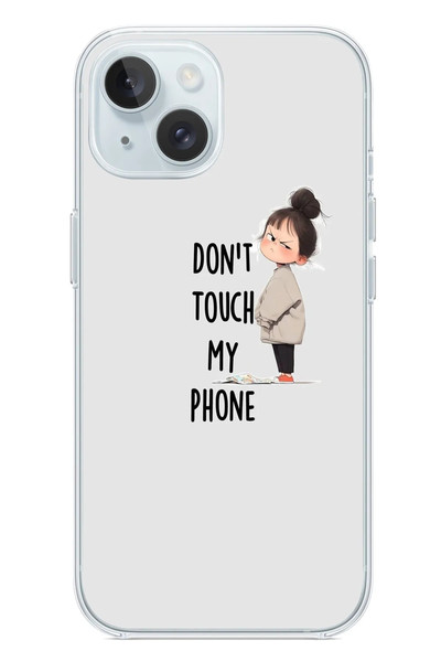 Le Balvo iPhone 15 Uyumlu Telefonuma Dokunma Baskılı Silikon Kılıf