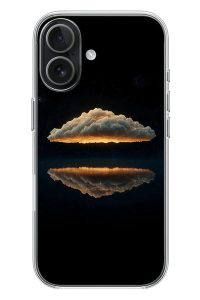 Le Balvo iPhone 17 Uyumlu Bulut Yansıması Baskılı Silikon Kılıf
