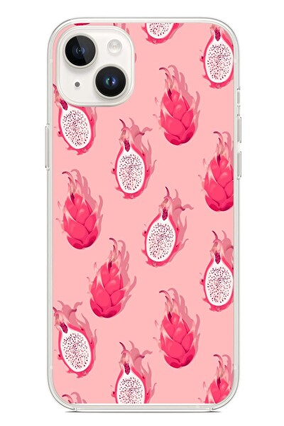 Le Balvo iPhone 14 Plus Uyumlu Ejder Meyvesi Baskılı Silikon Kılıf
