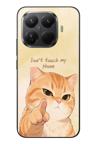Le Balvo Xiaomi Mi 15T Pro Uyumlu Dont Touch My Phone Baskılı Silikon Kılıf