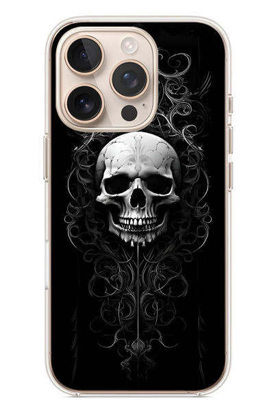 Le Balvo iPhone 16 Pro Uyumlu Kuru Kafa Baskılı Silikon Kılıf