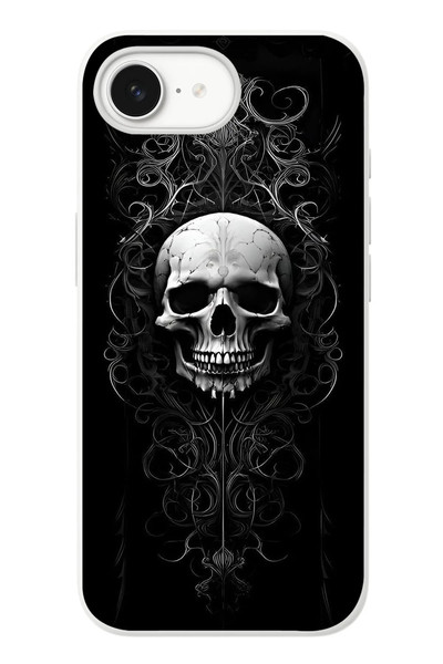Le Balvo iPhone 16e Uyumlu Kuru Kafa Baskılı Silikon Kılıf