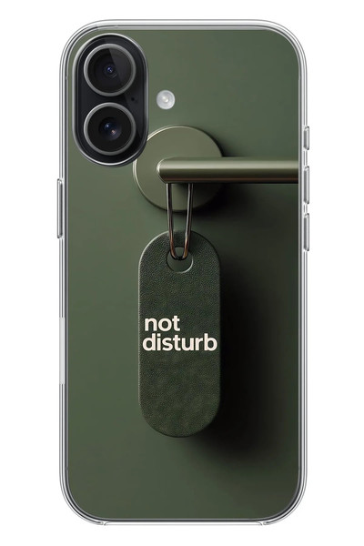 Le Balvo iPhone 17 Uyumlu Not Disturb Baskılı Silikon Kılıf