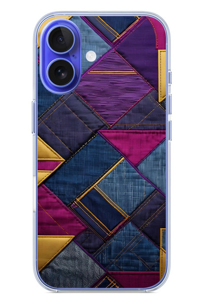 Le Balvo iPhone 16 Uyumlu Kot Deseni Baskılı Silikon Kılıf