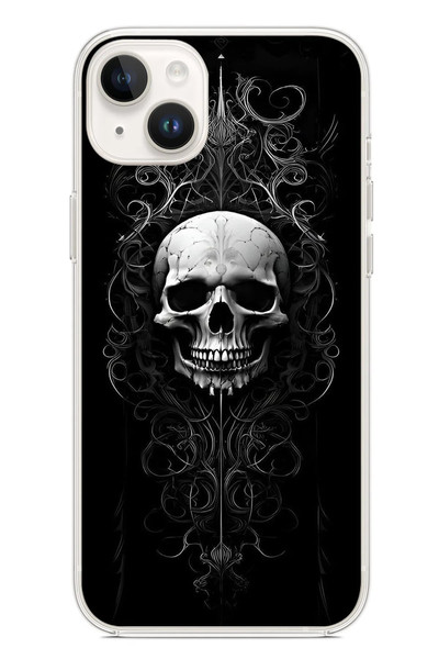 Le Balvo iPhone 14 Plus Uyumlu Kuru Kafa Baskılı Silikon Kılıf