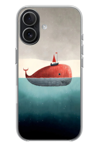 Le Balvo iPhone 17 Uyumlu Balina Baskılı Silikon Kılıf