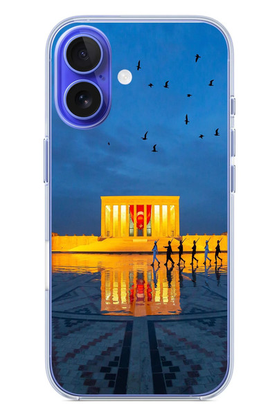 Le Balvo iPhone 16 Uyumlu Anıtkabir Baskılı Silikon Kılıf