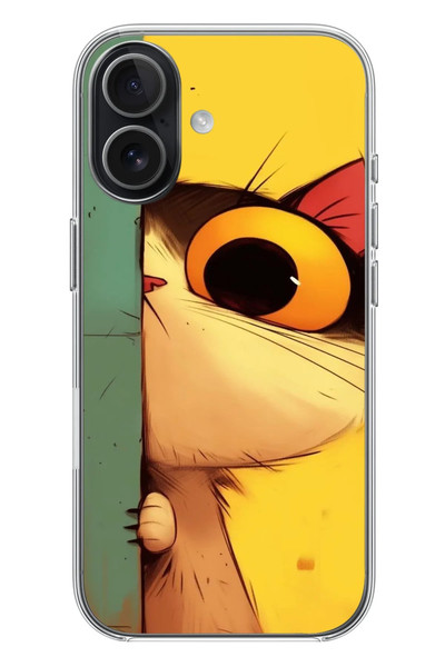 Le Balvo iPhone 17 Uyumlu Tek Gözlü Kedi Baskılı Silikon Kılıf
