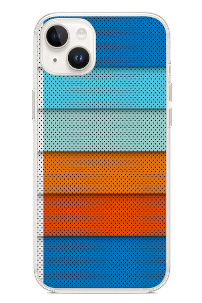 Le Balvo iPhone 14 Plus Uyumlu Renk Geçişi Baskılı Silikon Kılıf