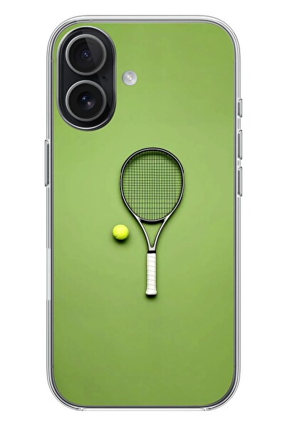 Le Balvo iPhone 17 Uyumlu Tenis Raketi Baskılı Silikon Kılıf
