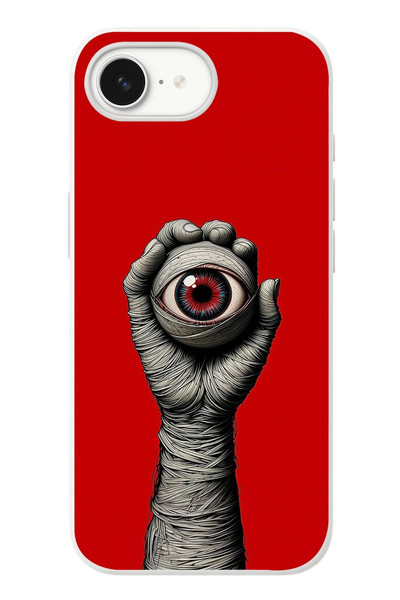 Le Balvo iPhone 16e Uyumlu Tek Göz Elde Baskılı Silikon Kılıf