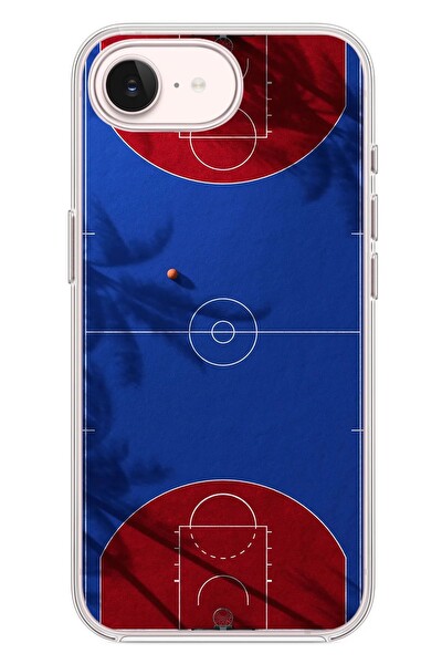 Le Balvo iPhone 17e Uyumlu Basketbol Sahası Baskılı Silikon Kılıf