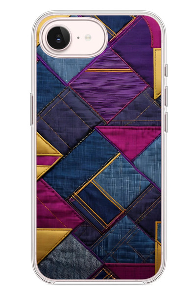 Le Balvo iPhone 17e Uyumlu Kot Deseni Baskılı Silikon Kılıf
