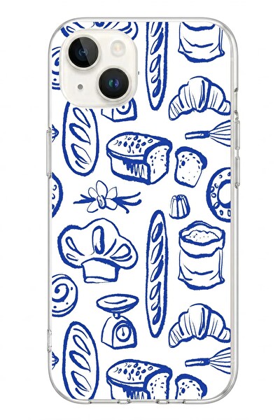 Le Balvo iPhone 13 - 14 Uyumlu Bakery Ahçı Usta Baskılı Silikon Kılıf