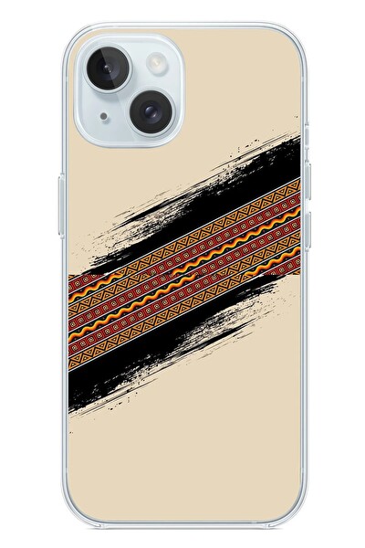 Le Balvo iPhone 15 Uyumlu Yan Motif Baskılı Silikon Kılıf