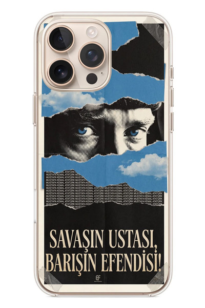 Le Balvo iPhone 16 Pro Max Uyumlu Savaşın Ustası Atatürk Baskılı Silikon Kılıf