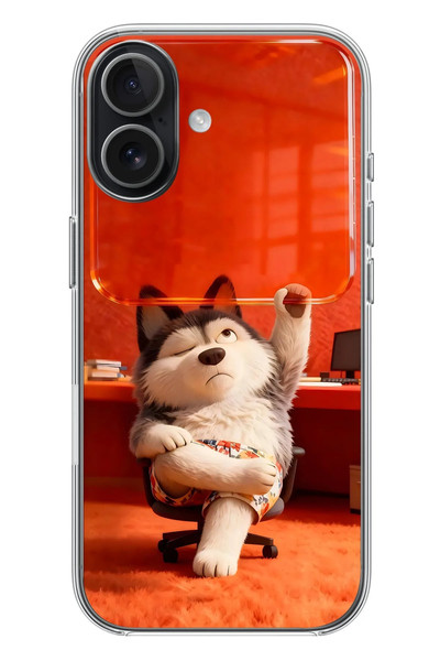 Le Balvo iPhone 17 Uyumlu Keyifli Köpek Baskılı Silikon Kılıf